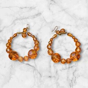 Vintage Gold Beaded Earrings
